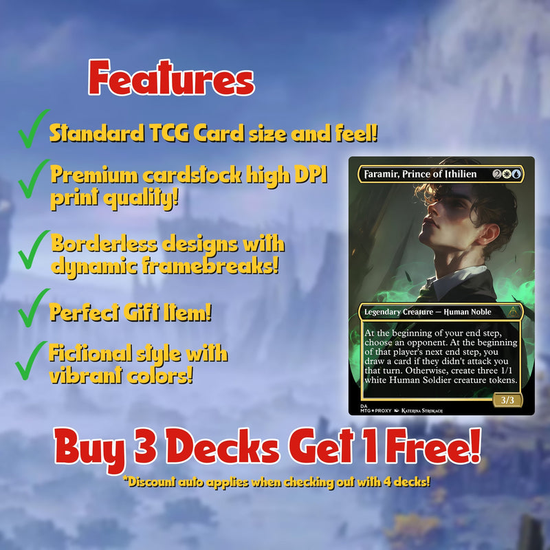 Dumbledore Light Magic Commander Deck | 107 Cards EDH Set | ProxyTCG