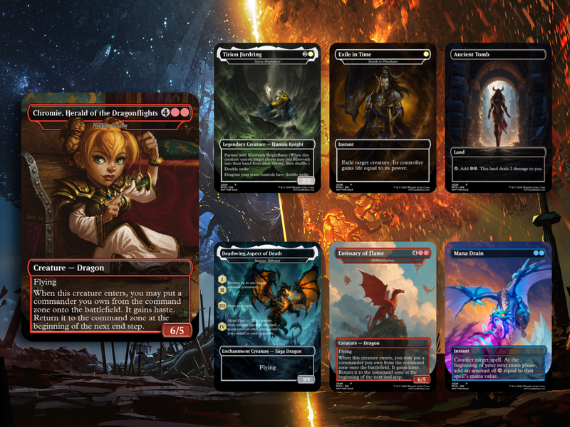 | New | WORLD OF WARCRAFT DRAGONS – 100-CARD FAN-MADE PROXY COMMANDER DECK | PrimeDecks