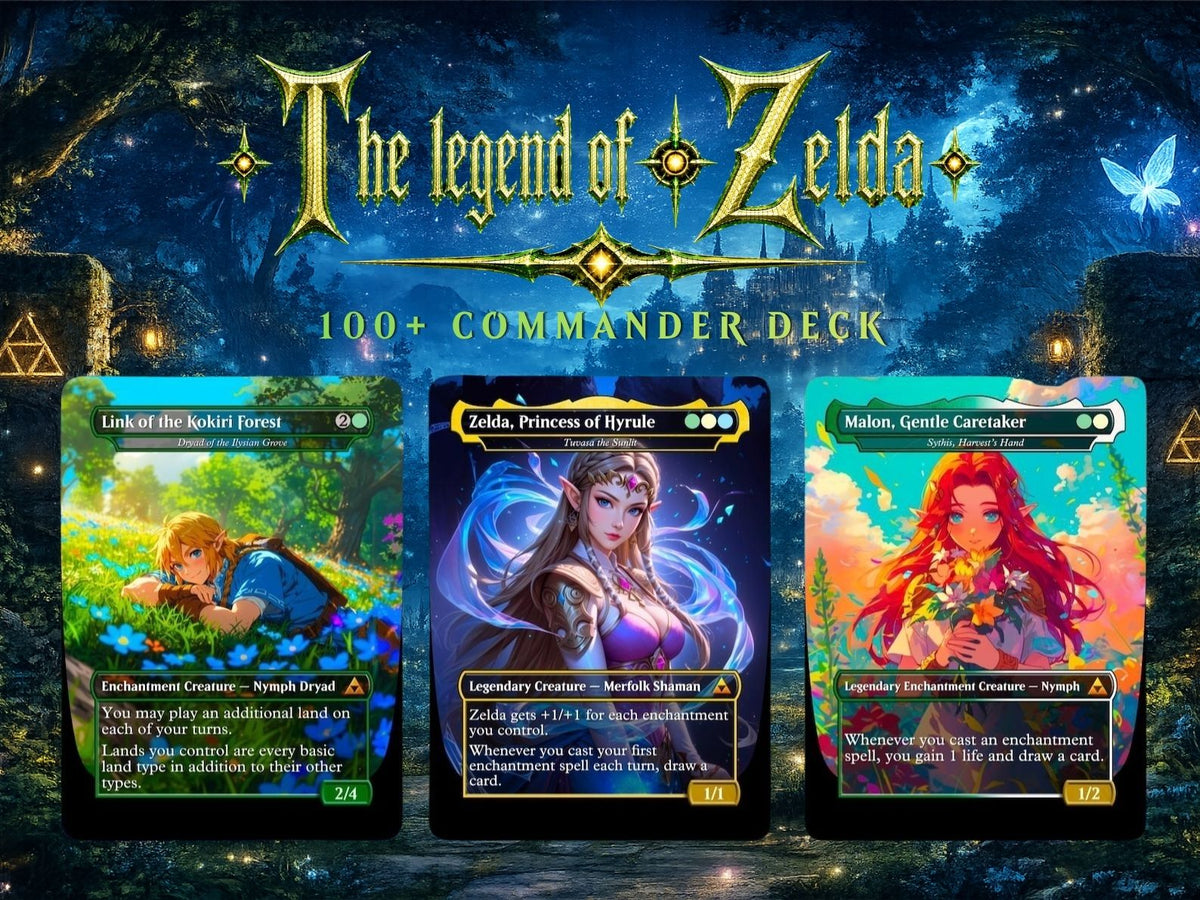| New | Hyrule Reborn Zelda-Inspired Commander Proxy Deck | 100+ Cards | PrimeDecks