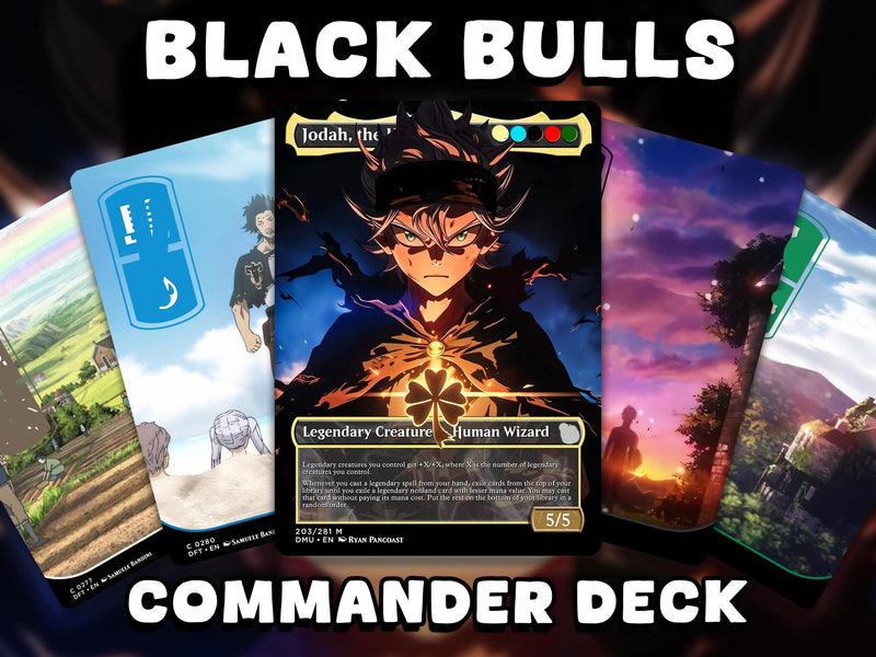 Black Clover Anime MTG Proxy Commander Deck | 109 Cards EDH Set | ProxyTCG