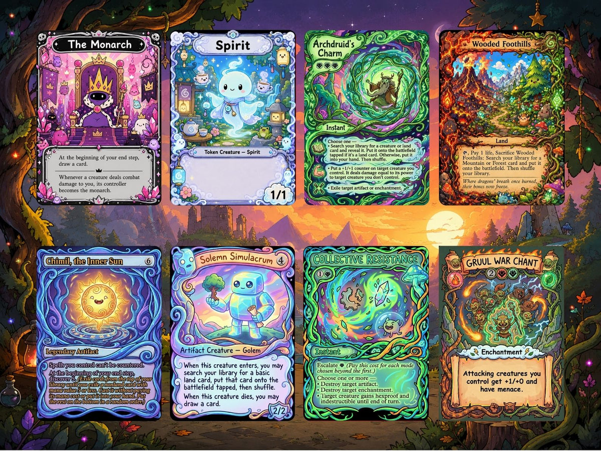 | New | Adventure Time Bello Commander Deck | 100-Card MTG Proxy EDH Set | PrimeDecks