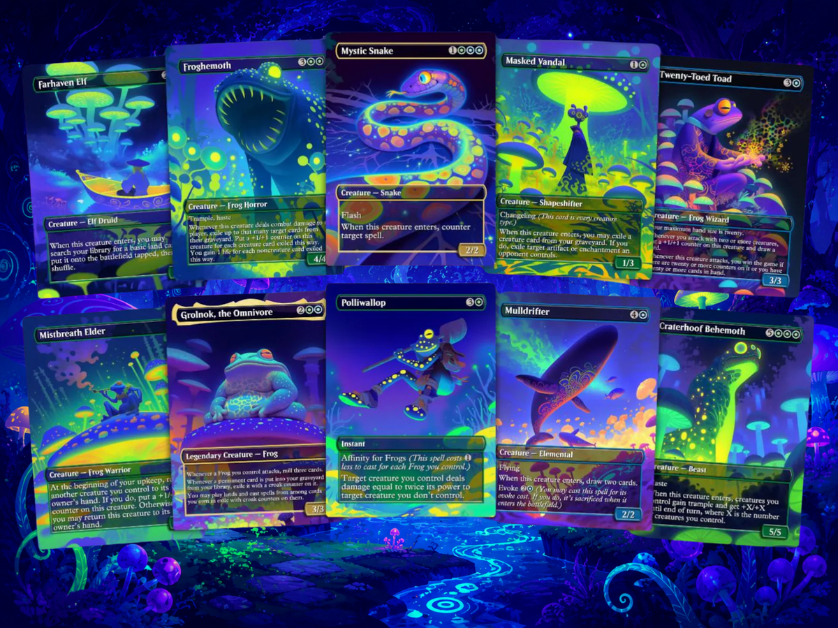 Clement Frog Tribal | 100-Card MTG Proxy EDH Set | Trippy Bounce Strategy Deck | PrimeDecks