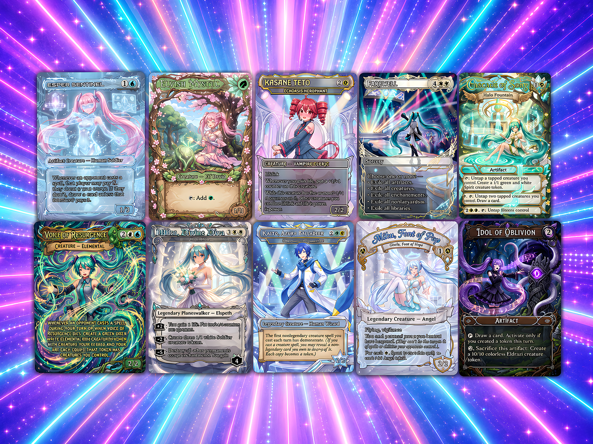 Hatsune Miku Inspired Proxy Commander Deck – 100 Cards | PrimeDecks