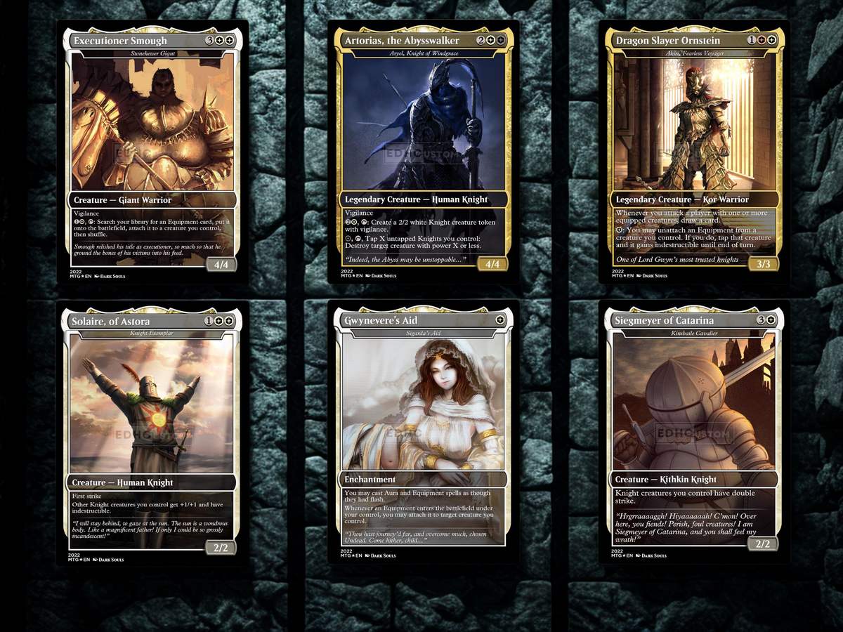| New | Dark Souls Inspired Knight Commander Deck | 126-Card MTG Proxy EDH Set | PrimeDecks