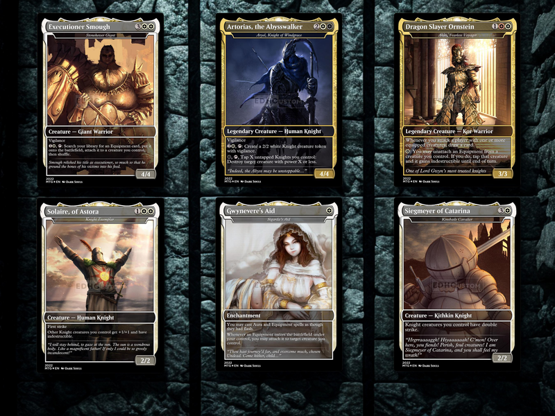 | New | Dark Souls Inspired Knight Commander Deck | 126-Card MTG Proxy EDH Set | PrimeDecks