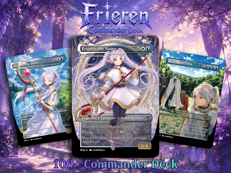 | New | Frieren the Slayer Anime Commander Deck | 100-Card MTG Proxy EDH Set | PrimeDecks