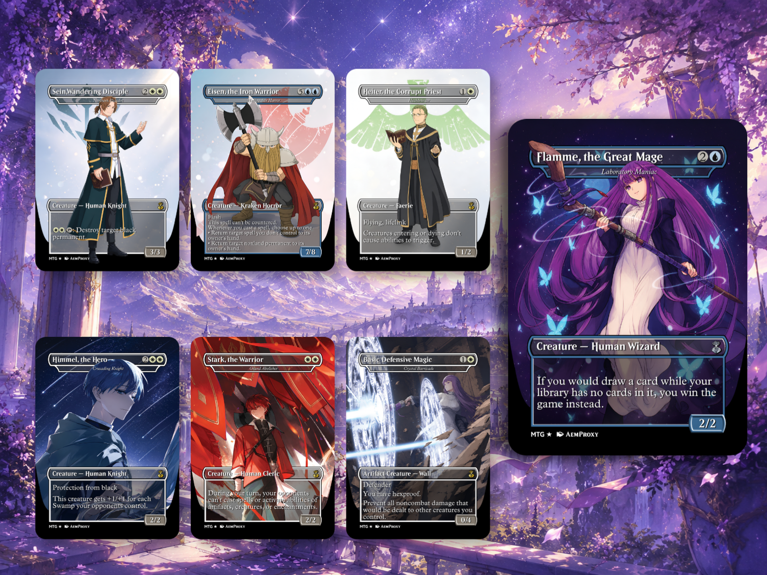 | New | Frieren the Slayer Anime Commander Deck | 100-Card MTG Proxy EDH Set | PrimeDecks