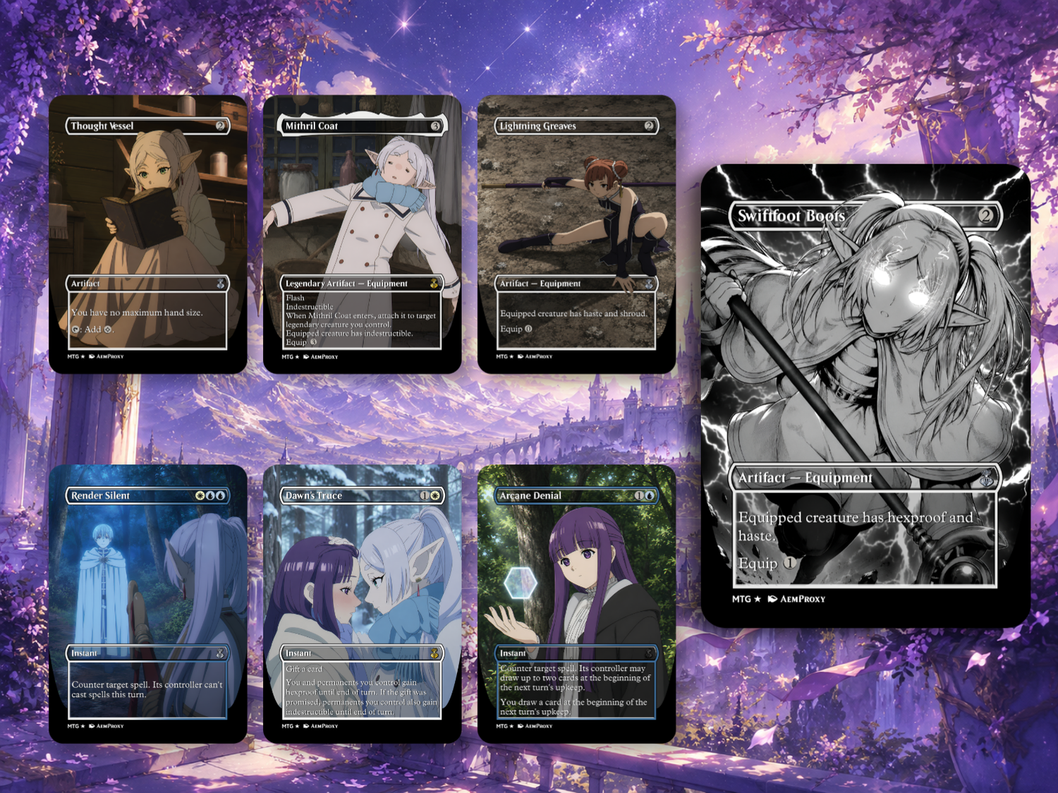 | New | Frieren the Slayer Anime Commander Deck | 100-Card MTG Proxy EDH Set | PrimeDecks