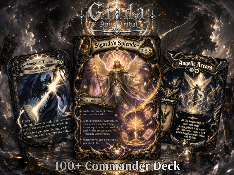 | New | Giada Angel Tribal Commander Proxy Deck | 100+ Premium MTG Proxy Cards | PrimeDecks