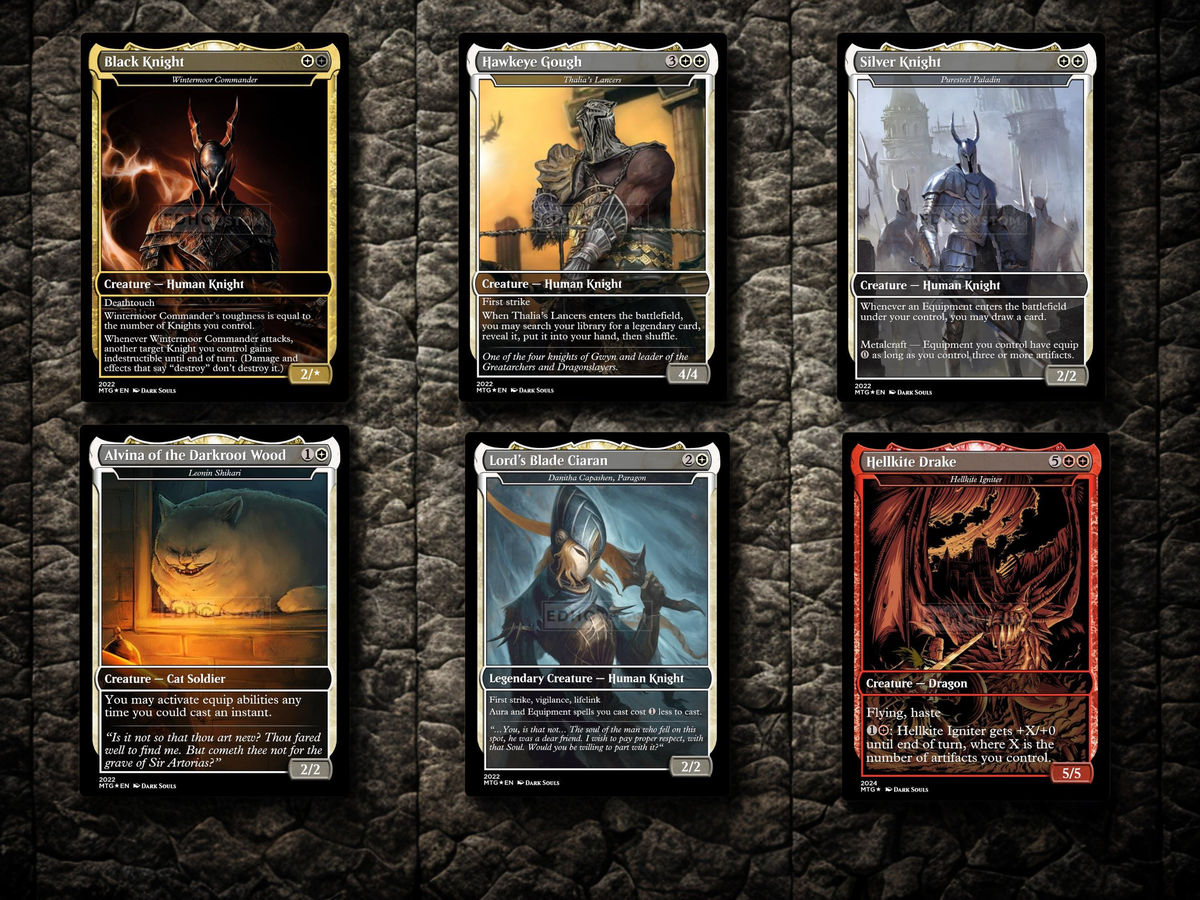 | New | Dark Souls Inspired Knight Commander Deck | 126-Card MTG Proxy EDH Set | PrimeDecks