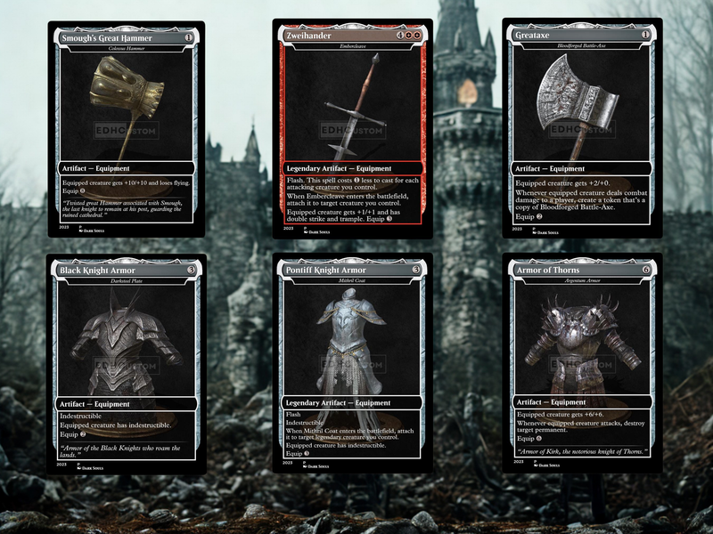 | New | Dark Souls Inspired Knight Commander Deck | 126-Card MTG Proxy EDH Set | PrimeDecks