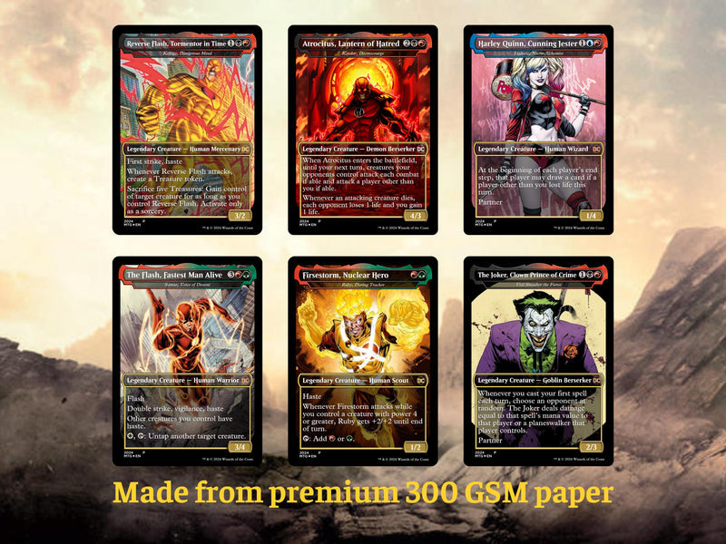 DC Superhero MTG Proxy Commander Deck | 120 Cards EDH Set | ProxyTCG