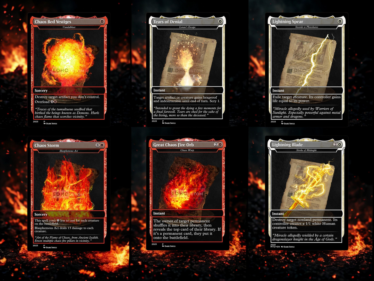 | New | Dark Souls Inspired Knight Commander Deck | 126-Card MTG Proxy EDH Set | PrimeDecks