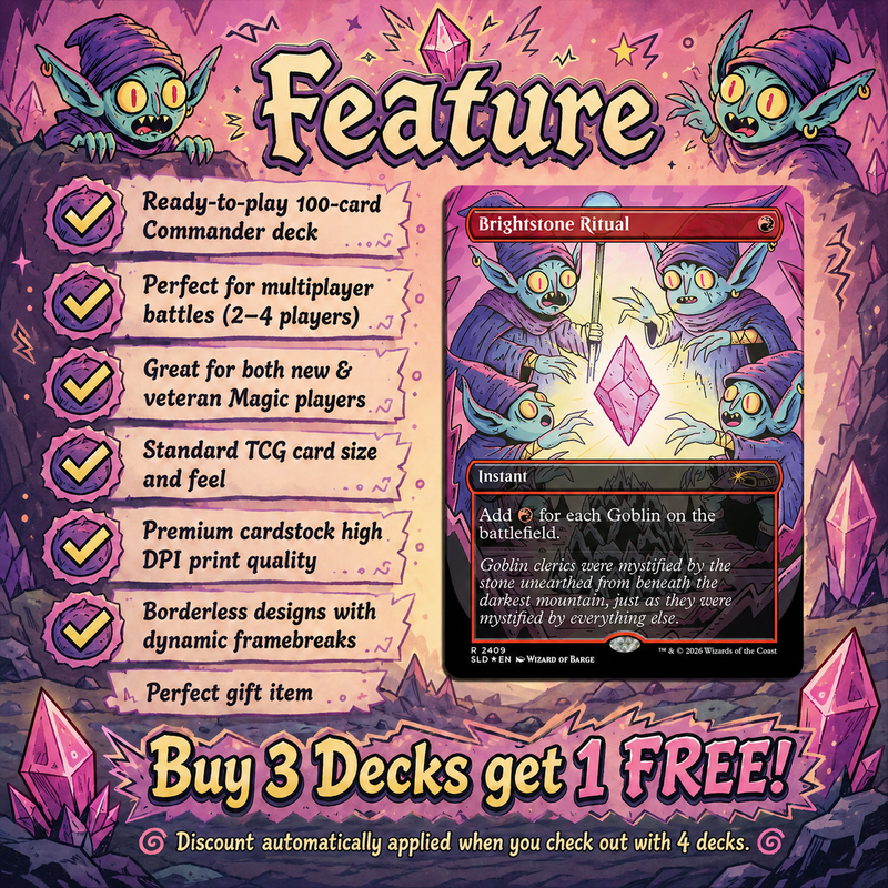 | New | Goblin Storm Commander Deck | 100+ Cards | PrimeDecks