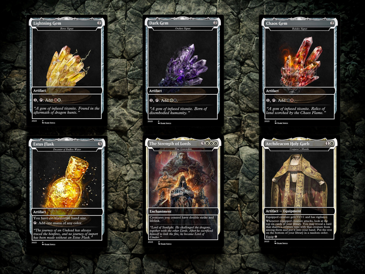 | New | Dark Souls Inspired Knight Commander Deck | 126-Card MTG Proxy EDH Set | PrimeDecks