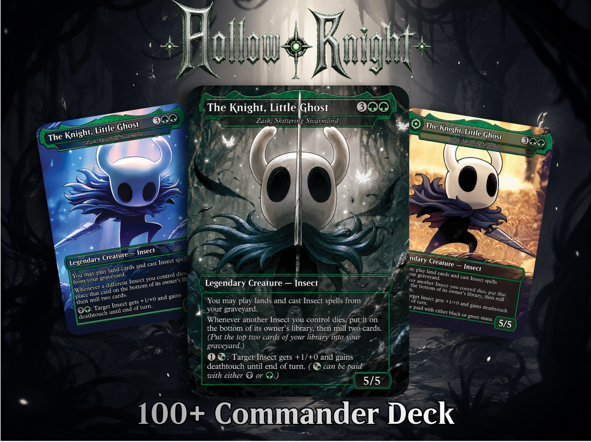 | New | Hollow Knight Inspired Commander Deck | 100-Card MTG Proxy EDH Set | PrimeDecks