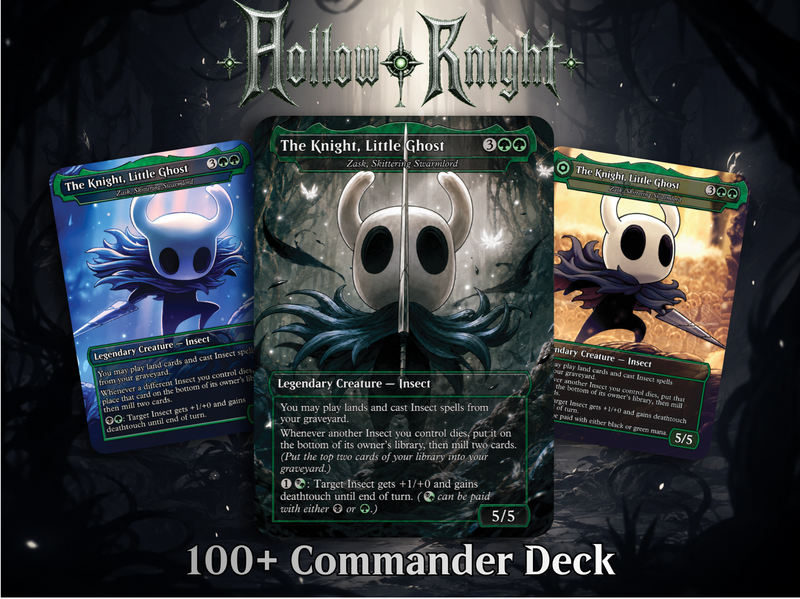 | New | Hollow Knight Inspired Commander Deck | 100-Card MTG Proxy EDH Set | PrimeDecks
