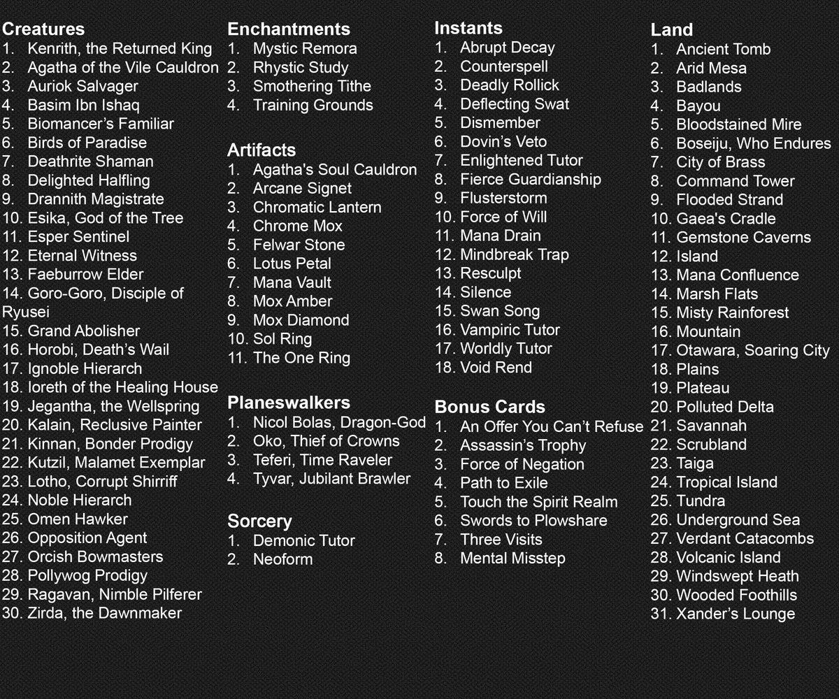 Mortal Themed Commander Deck | 121+ Cards  | PrimeDecks