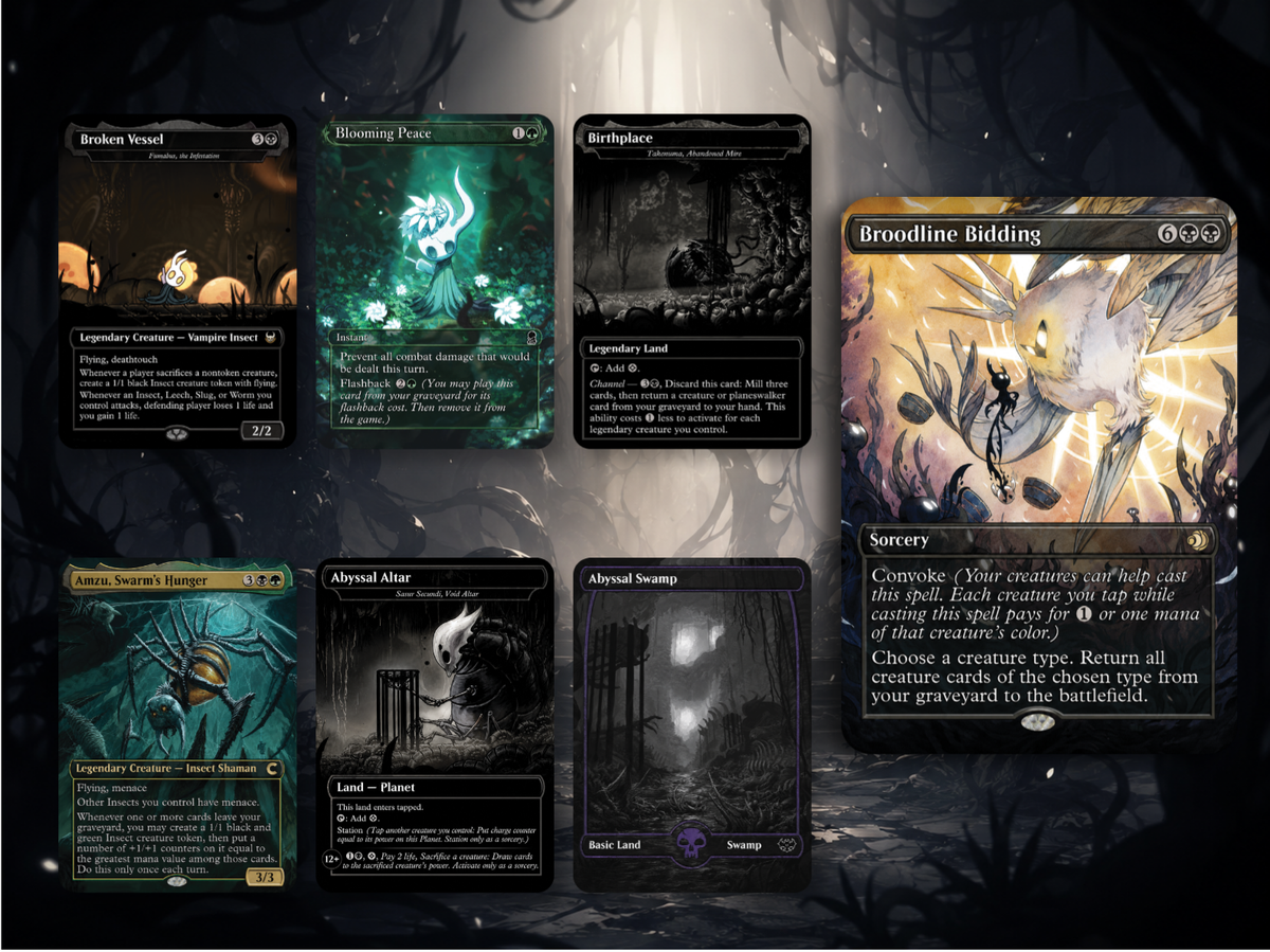 | New | Hollow Knight Inspired Commander Deck | 100-Card MTG Proxy EDH Set | PrimeDecks