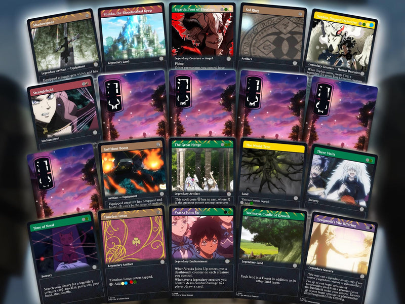 Black Clover Anime MTG Proxy Commander Deck | 109 Cards EDH Set | ProxyTCG