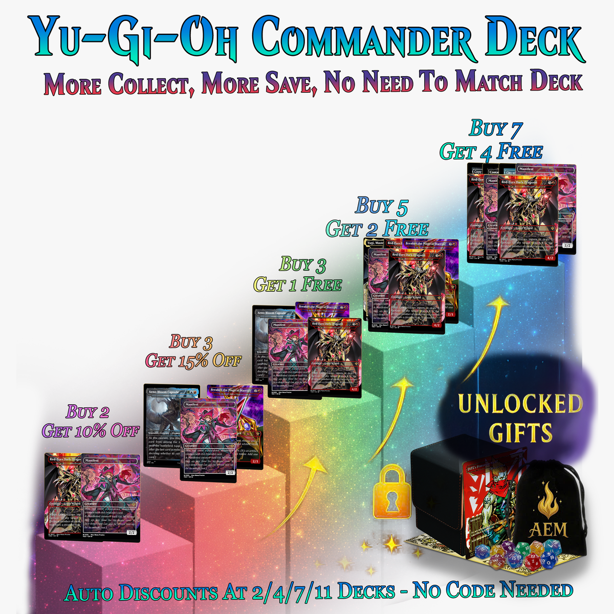 Yugioh Dark Magic Commander Deck | 111 CARDS | ProxyTCG