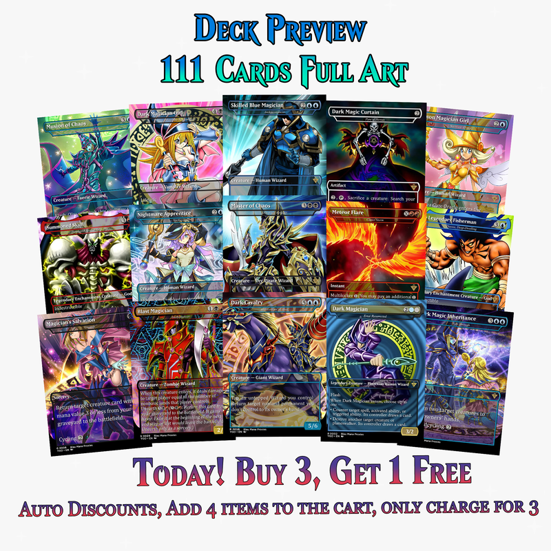 Yugioh Dark Magic Commander Deck | 111 CARDS | ProxyTCG