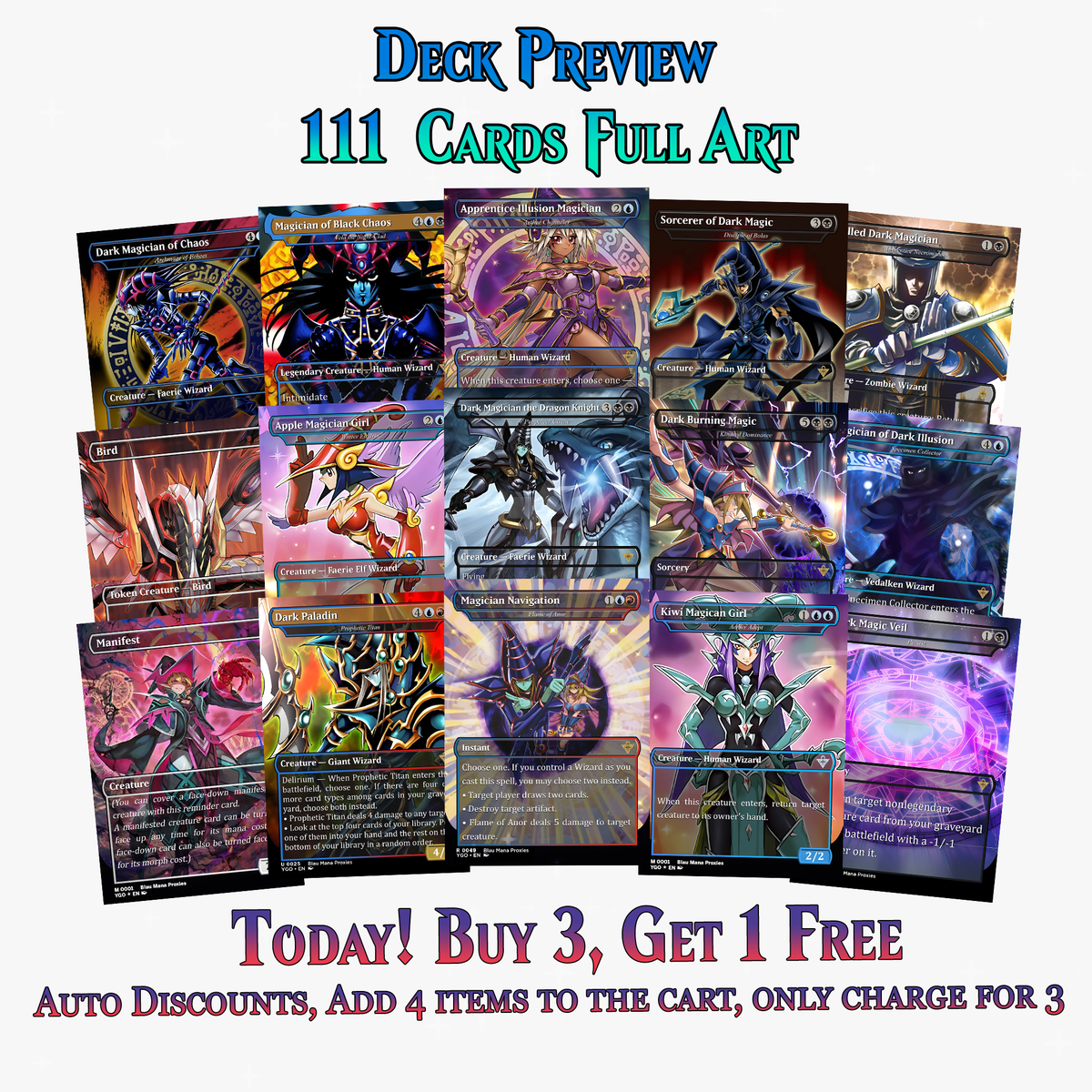 Yugioh Dark Magic Commander Deck | 111 CARDS | ProxyTCG