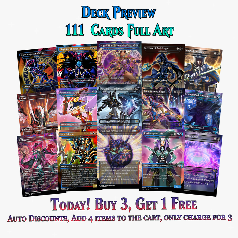 Yugioh Dark Magic Commander Deck | 111 CARDS | ProxyTCG
