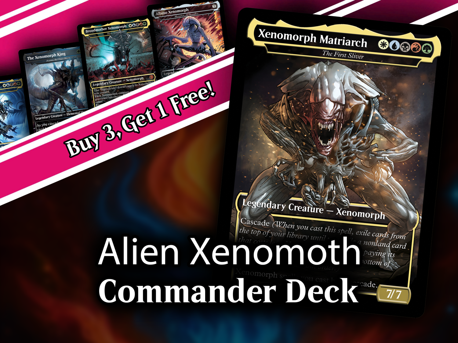 | New |Xenomoth Alien Commander Deck – 113+ Cards | PrimeDecks