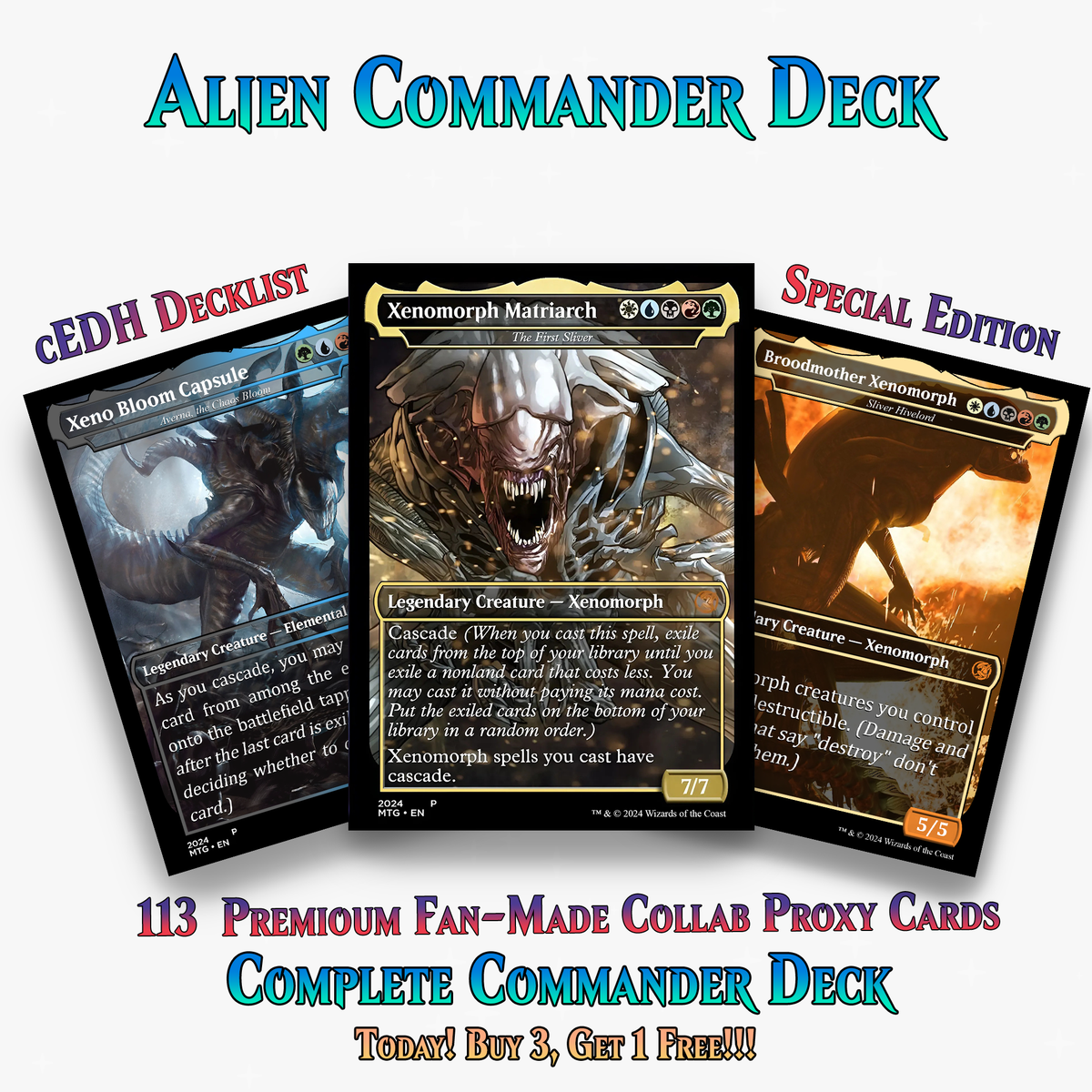Xenomoth Alien Commander Deck – 113 CARDS | ProxyTCG