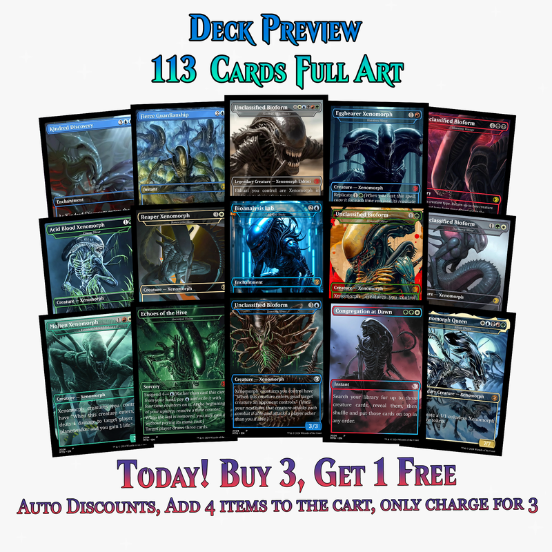 Xenomoth Alien Commander Deck – 113 CARDS | ProxyTCG