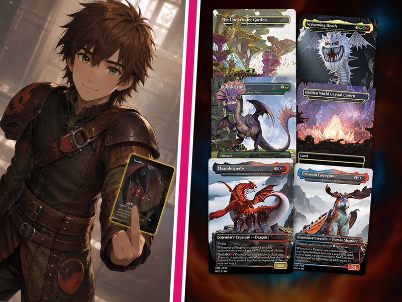 | New |How To Train Your Dragon Commander Deck – 116+ Cards | PrimeDecks