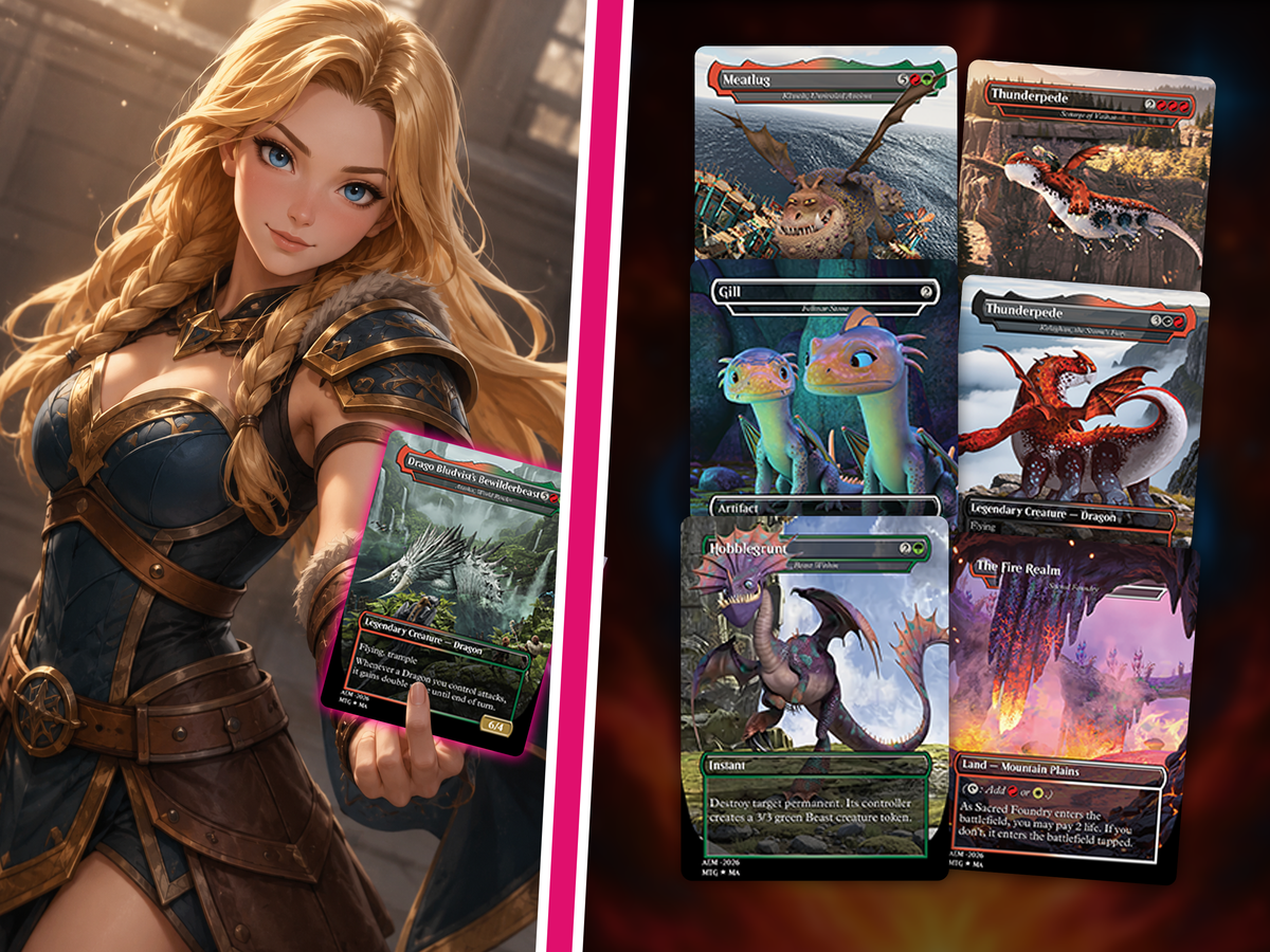 | New |How To Train Your Dragon Commander Deck – 116+ Cards | PrimeDecks