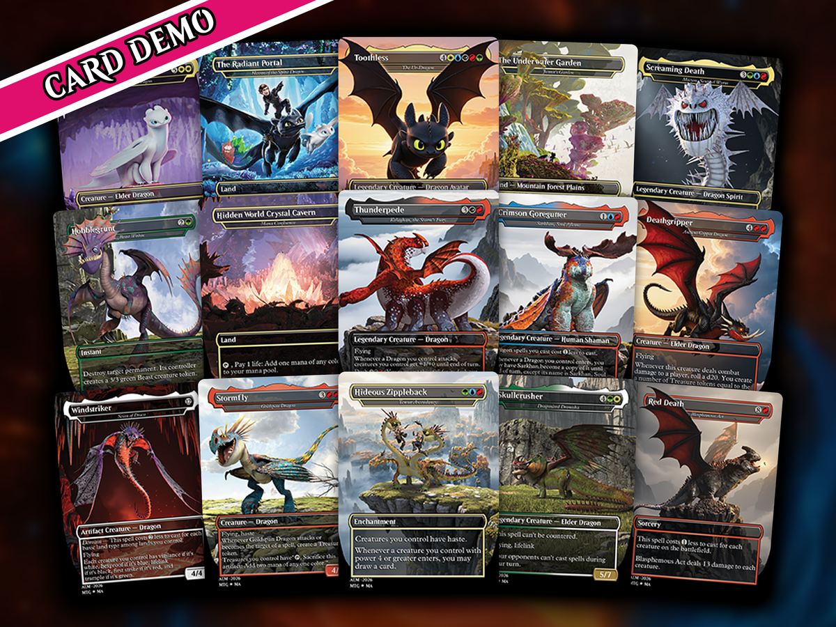 | New |How To Train Your Dragon Commander Deck – 116+ Cards | PrimeDecks