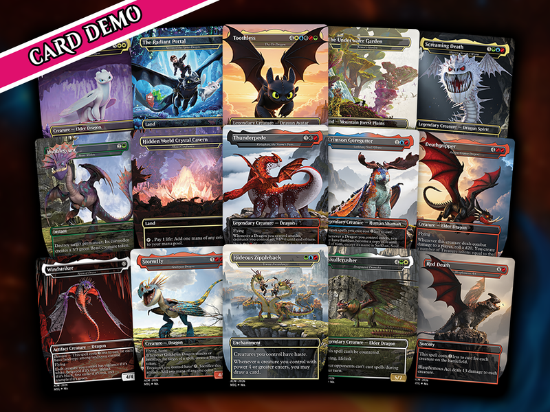 | New |How To Train Your Dragon Commander Deck – 116+ Cards | PrimeDecks