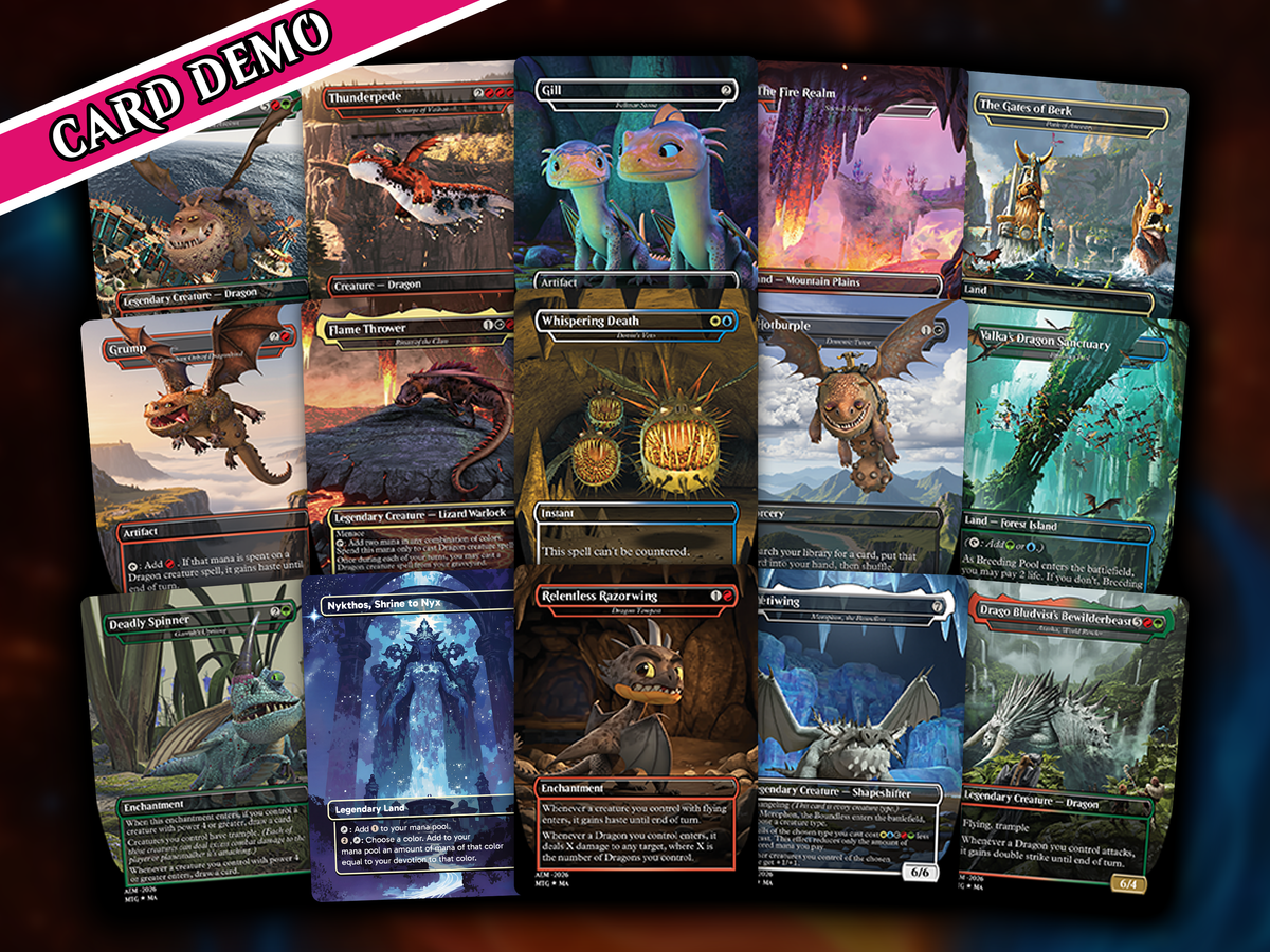 | New |How To Train Your Dragon Commander Deck – 116+ Cards | PrimeDecks