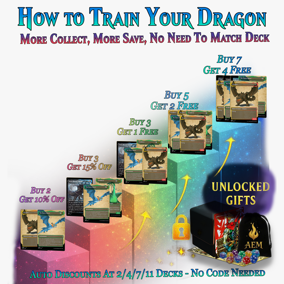 How To Train Your Dragon Commander Deck – 116 CARDS | ProxyTCG