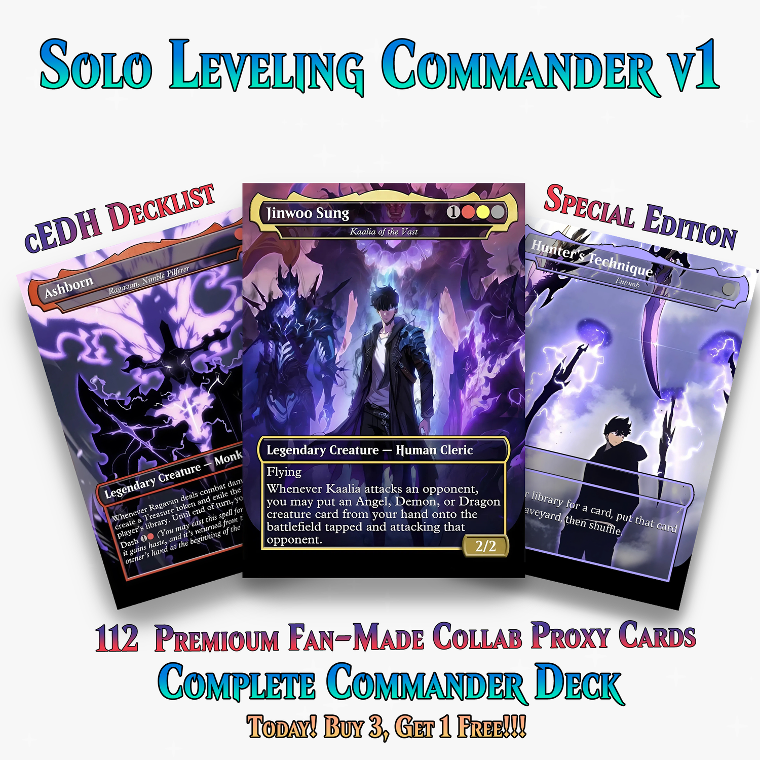 Solo Leveling Commander Deck – 112+ Cards | PrimeDecks