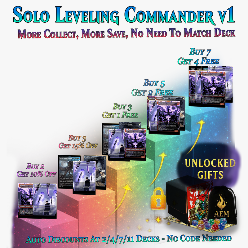 Solo Leveling Commander Deck – 112+ Cards | PrimeDecks