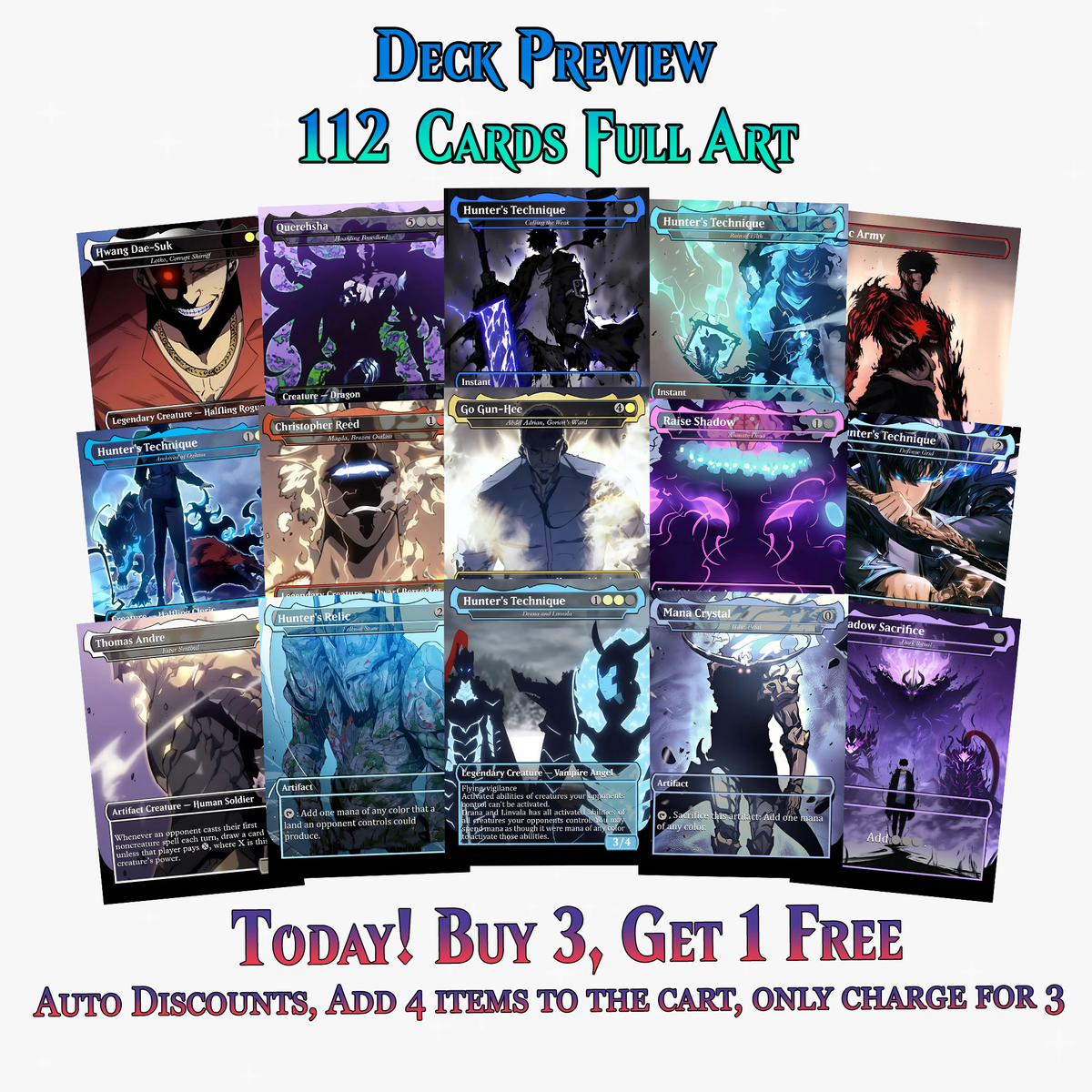 Solo Leveling Commander Deck – 112+ Cards | PrimeDecks