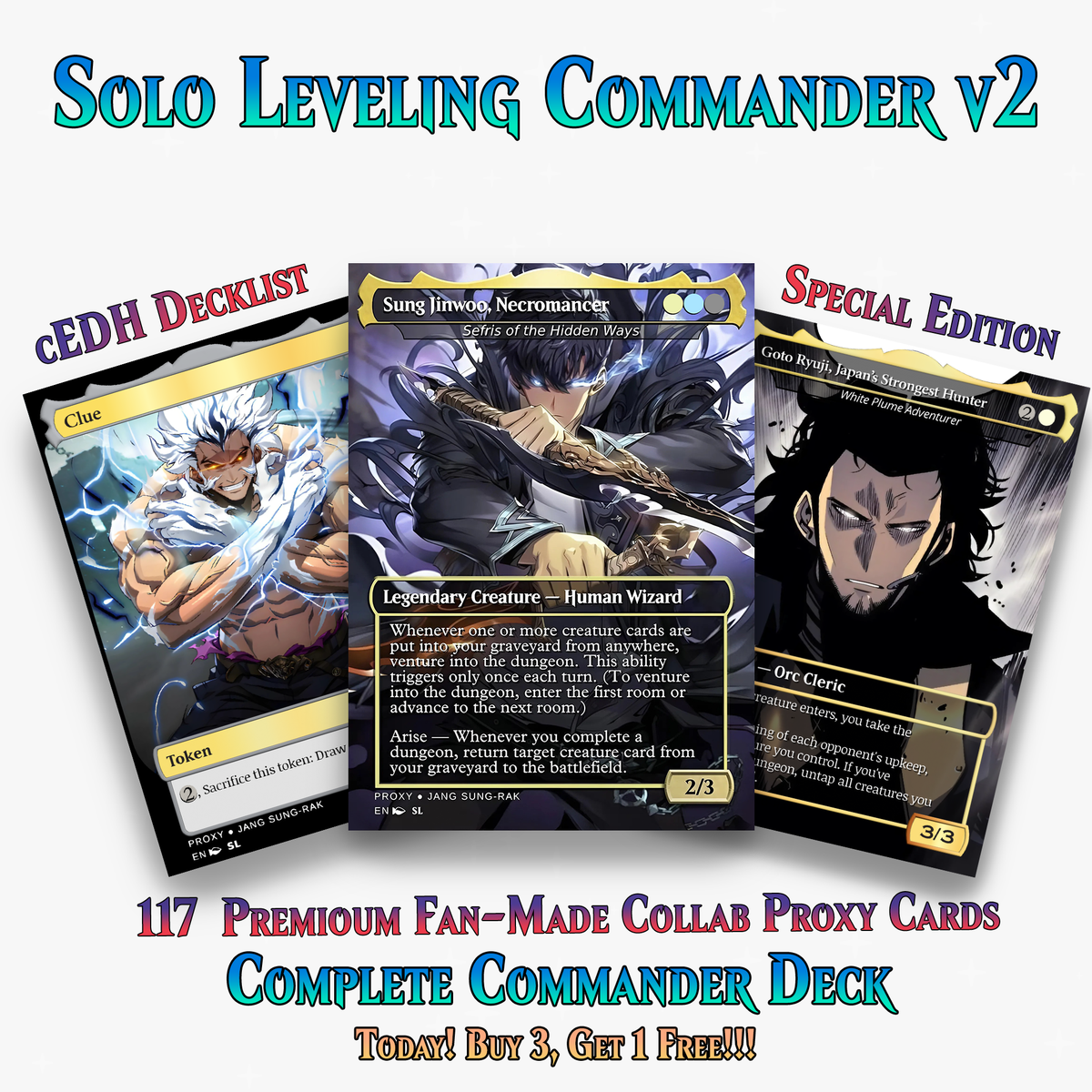 Solo Leveling Commander Deck V2 – 117 CARDS | ProxyTCG