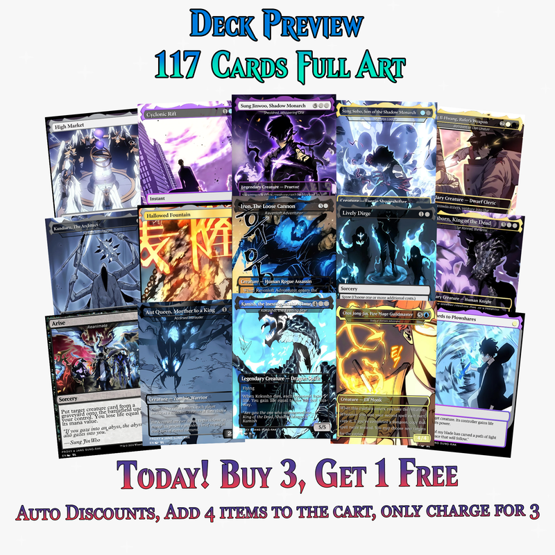 Solo Leveling Commander Deck V2 – 117 CARDS | ProxyTCG