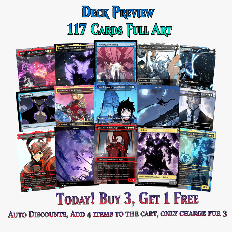 Solo Leveling Commander Deck V2 – 117 CARDS | ProxyTCG