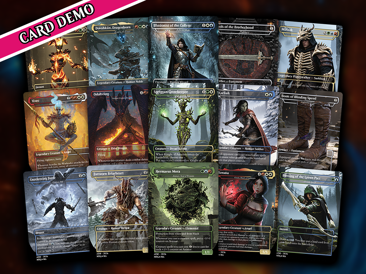 | New |Skyrim Themed Commander Deck – 116+ Cards | PrimeDecks