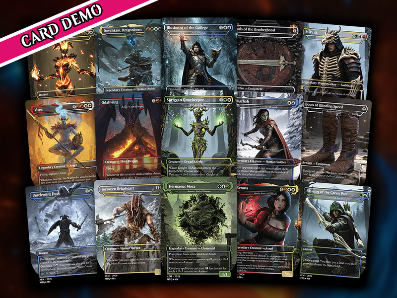 | New |Skyrim Themed Commander Deck – 116+ Cards | PrimeDecks