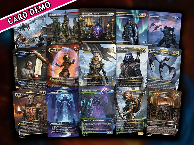 | New |Skyrim Themed Commander Deck – 116+ Cards | PrimeDecks