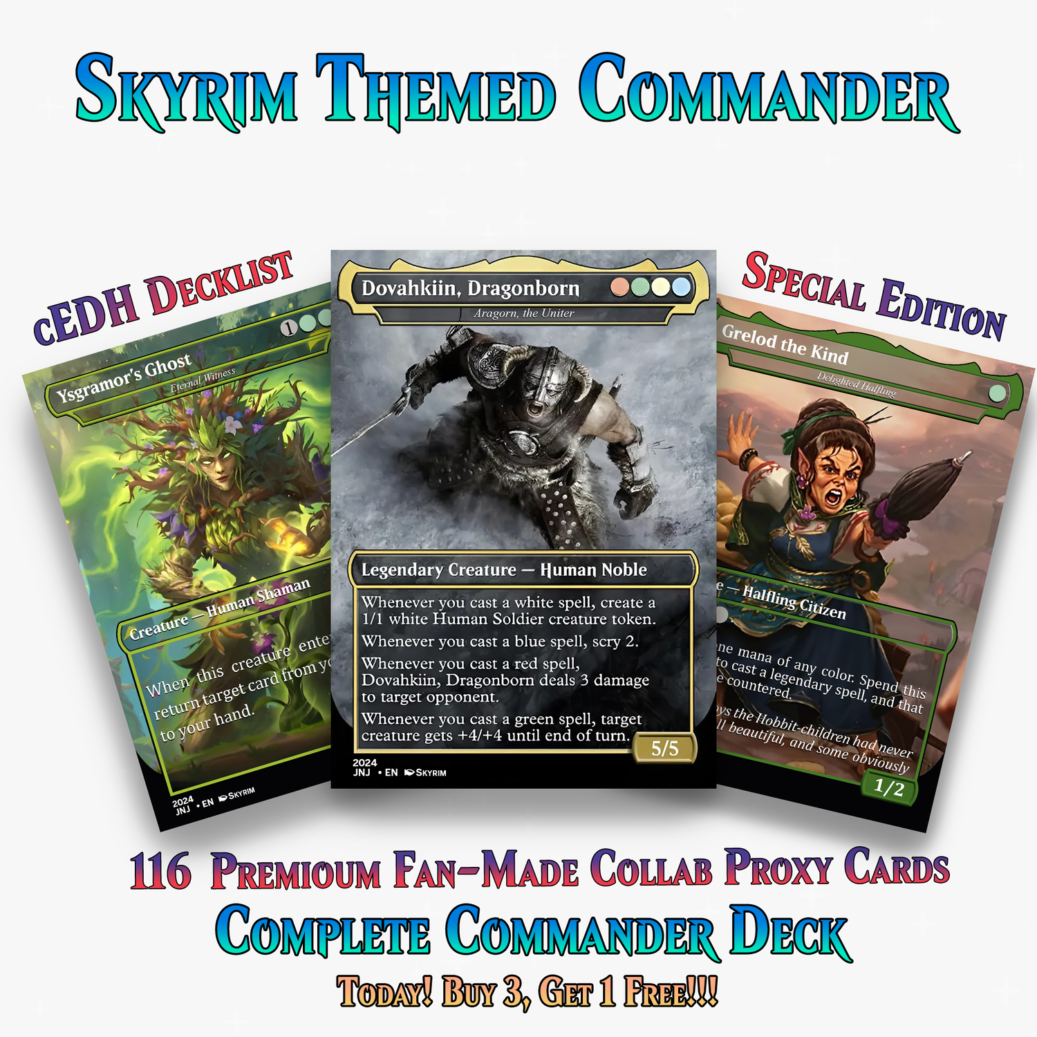 Skyrim Themed Commander Deck – 116 Cards | ProxyTCG