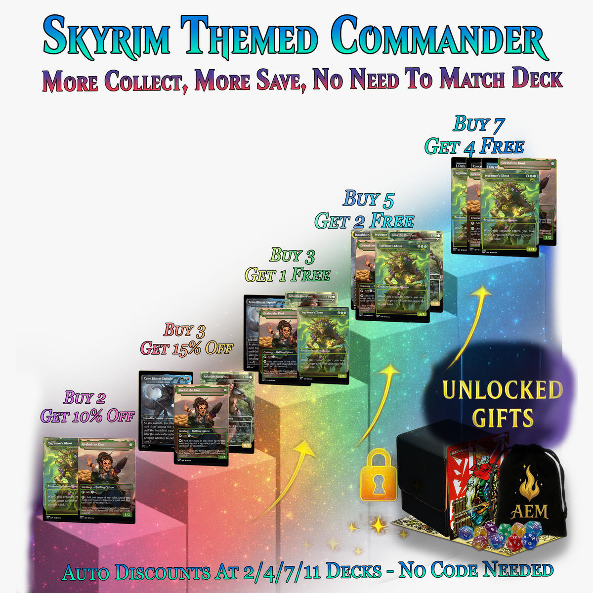 Skyrim Themed Commander Deck – 116 Cards | ProxyTCG