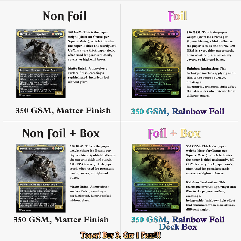 Skyrim Themed Commander Deck – 116 Cards | ProxyTCG