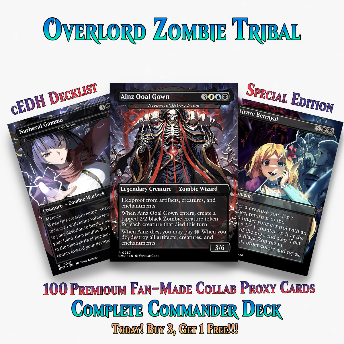 Overlord Zombie Tribal Commander Deck - 100+ Cards | PrimeDecks